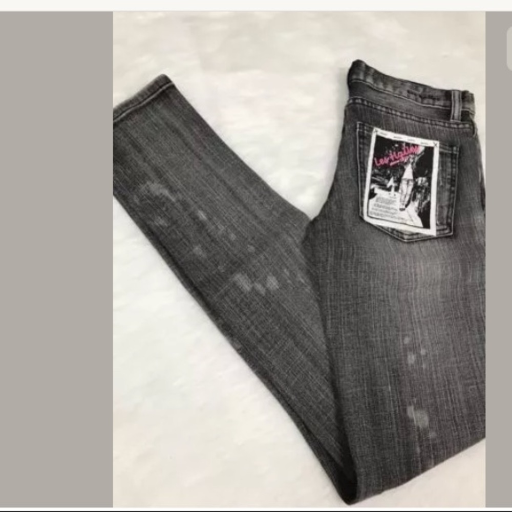 Les Halles Jeans Size 26-0 Black/Dark Grey skinny - Picture 7 of 7